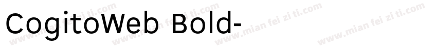 CogitoWeb Bold字体转换